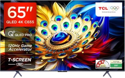 TCL 65C655 65-Inch QLED Pro 120Hz Google TV