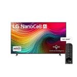 65 Inch LG NanoCell AI NANO80 4K Smart TV AI Magic remote HDR10 webOS24 - 65NANO80T6A (2024)