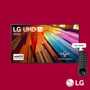 LG 86UT80 86-Inch 4K Smart TV with HDR, AI Picture & Sound and sleek modern design