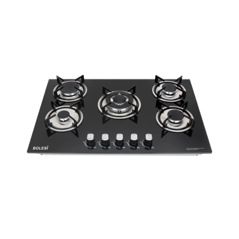 Bolesi Built-in 5 Gas Glass Cooker Hob