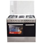 Ramtons RF-498 Free-Standing Cooker – 4 Gas Burners, 2 Electric Plates, 600mm Oven, Stainless Steel