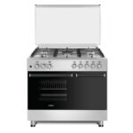 MIKA MST9041WEG4SB 90x60cm Gas & Electric Cooker with Oven and Gas Cylinder Cabinet