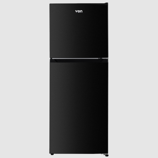 xcxdsds VON VRT-247NRAK Double Door Fridge 247L with No Frost Cooling and Top Mount Freezer