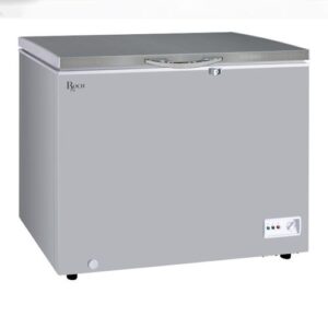 Roch RCF-300N-B 251 Liters Chest Freezer with Sliding Glass – Silver Energy Saving Freezer Kenya