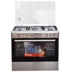 Ramtons RF/499 Silver 5-Gas 90x60 Standing Cooker with Large Oven & Grill – Premium Inox Cooker | Skyzone Electronics Kenya