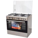 Ramtons RF/499 Silver 5-Gas 90x60 Standing Cooker with Large Oven & Grill – Premium Inox Cooker | Skyzone Electronics Kenya