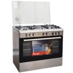 Ramtons RF/499 Silver 5-Gas 90x60 Standing Cooker with Large Oven & Grill – Premium Inox Cooker | Skyzone Electronics Kenya