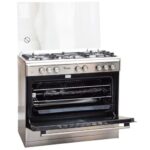 Ramtons RF/499 Silver 5-Gas 90x60 Standing Cooker with Large Oven & Grill – Premium Inox Cooker | Skyzone Electronics Kenya