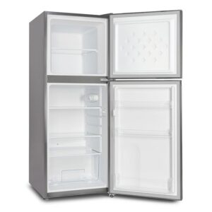 Roch RFR160DTI 125 Liters Double Door Fridge – Silver Compact Energy Efficient Refrigerator Kenya