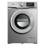 TCL 12Kg Front Loading Washing Machine – Front Load, High Spin Speed, Smart Inverter, Silver