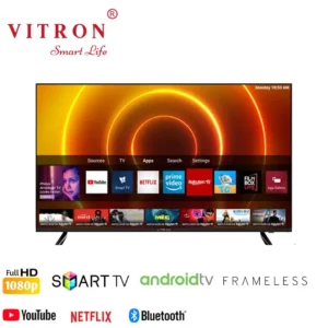 Vitron 4300QFS 43-Inch Smart QLED Full HD TV with slim modern design